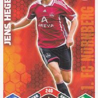1. FC Nürnberg Topps Match Attax Trading Card 2010 Jens Hegeler Nr.240