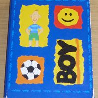Heftbox, Sammelmappe, DIN A5, Boy - Fußball, ca. 3 cm dick