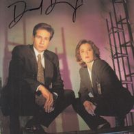 Gillian Anderson & David Duchovny (Akte X) - orig. sign. AK (2699)