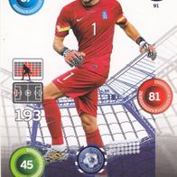 Panini Trading Card Road to Uefa EM 2016 Orestis Karnezis aus Griechenland Nr.91