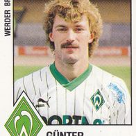 Werder Bremen Panini Sammelbild 1988 Günter Hermann Bildnummer 31