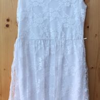 weißes Kleid Gr. S/ M (0057)