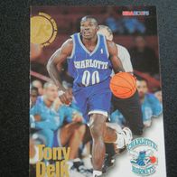 1996-97 Hoops #285 Tony Delk - Hornets - RC - ROOKIE