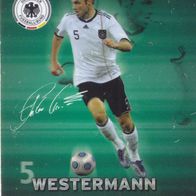 DFB Rewe Plastik Sammelkarte WM 2010 Heiko Westermann Nr.5/25