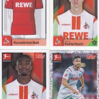 4x 1. FC Köln Topps Sammelbilder 2020