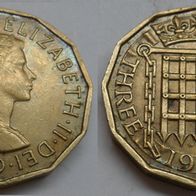 Großbritannien 3 Pence 1955 ## C2