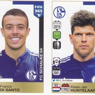 2x Schalke 04 Panini Fifa 365 Sammelbild 2016 P27 Franco di Santo P28 Klaas-Jan Hunte