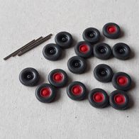 Wiking - 16 Räder für LKW 12mm mit z.T. 8-Loch Felgen in 1:87 !!(HH532)