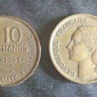 Münze Frankreich Alt: 10 Franc 1953 - B