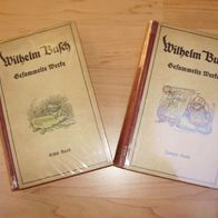 Wilhelm Busch Gesammelte Werke 2 Bände 1923 Braun&Schneider München