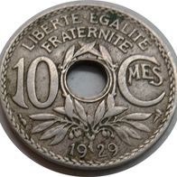 Frankreich 10 Centimes 1929 ## Li8