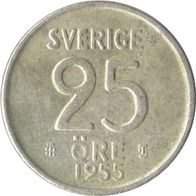 25 Öre Schweden Silber Münze