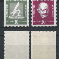 100. Geburtstag Max Planck MNR 626 - 627 postfrisch