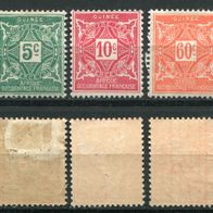 WA0107 Franz.-Guinea, ungebraucht * , Michel P 16-17 + 22, 3,20 M€, (2013)