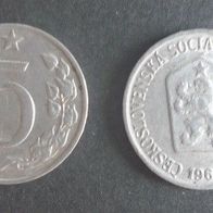 Münze Tschecheslowakei: 5 Hellar 1962