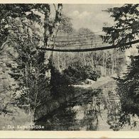 alte AK Wörlitzer Park 1955, Die Kettenbrücke