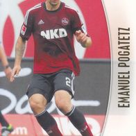 1. FC Nürnberg Topps Chrome Trading Card 2013 Emanuel Pogatetz Nr.169