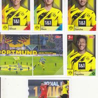 7x Borussia Dortmund Topps Sammelbilder 2020