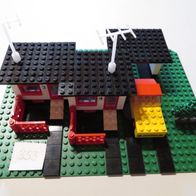 Lego 353 Haus, Bungalow, Terrace House with Car and Garage von 1972 komplett