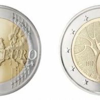 Estland 2017 - 2€ Euro = Weg in die Unabhängigkeit = Bankfrisch (UNC)