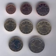 Euro-Kursmünzensatz aus Estland: 1 Cent - 2 Euro (2018)