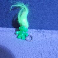 SchlüsselanhängerTroll Grün mit Grünem Haar gebraucht Hasbro