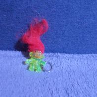 SchlüsselanhängerTroll Gelb mit Rotem Haar gebraucht Hasbro