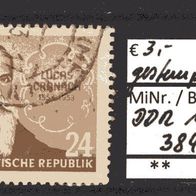 DDR 1953 400. Todestag von Lucas Cranach d. Ä. MiNr. 384 gestempelt -1-