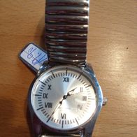 Uhr-4 Armbanduhr, Herrenuhr, Damenuhr, mit Zugarmband, Flexo Band, Unisex Uhr