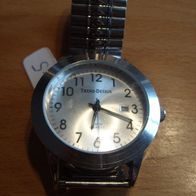 Uhr-5 Armbanduhr, Herrenuhr, Damenuhr, mit Zugarmband, Flexo Band, Unisex Uhr