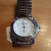 Uhr-6 Armbanduhr, Herrenuhr, Damenuhr, mit Zugarmband, Flexo Band, Unisex Uhr