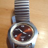 Uhr-7 Armbanduhr, Herrenuhr, Damenuhr, mit Zugarmband, Flexo Band, Unisex Uhr