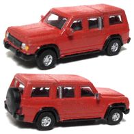 Nissan Patrol Y60 ´88, SUV, rot, 3D-Druck- Kleinserie, Ep4, Phils Miniaturwelt