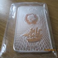 Cook Islands Bounty 2017, 100g 9999 Silber, 5 Dollars, original