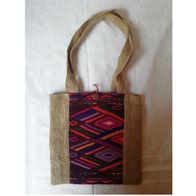 Tasche Jutebeutel Jutetasche Stickerei Hippie Ethno Indigen NEU