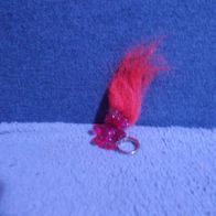 Schlüsselanhänger Roter Troll mit Rotem Haar gebraucht Hasbro