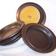 6 Melitta-Friesland Katen Geschirr Speise / Suppen-Teller * **
