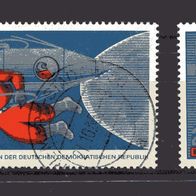 DDR 1965 Besuch sowjetischer Kosmonauten MiNr. 1138 - 1140 gestempelt