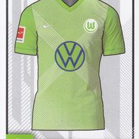 VFL Wolfsburg Topps Sammelbild 2020 Heimtrikot Nr.367