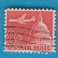 USA 1962 Mi.836 Flugpostmarke - Düsenverkehrsflugzeug gest.