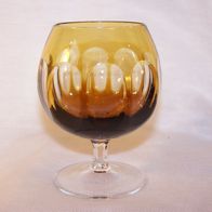 Cognac Glas - Bernsteinfarbe, Überfangglas