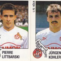 2x Panini 1. FC Köln Sammelbilder 1988