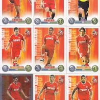 16x 1. FC Köln Topps Match Attax Trading Card 2008