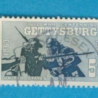 USA 1963 Mi.843 Schlacht von Gettysburg sauber gestempelt.