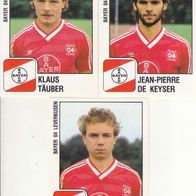 3x Bayer Leverkusen Panini Sammelbilder 1988