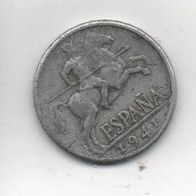 Münze Spanien Diez Cents 1941 Alu