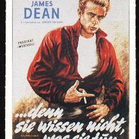 Werbe-AK James Dean zum Film .. . denn sie wissen nicht, was sie tun