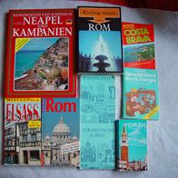 16 x Reiseführer Neapel Rom Elsass Costa Brava Venedig Norwegen Jugoslawien (EM)