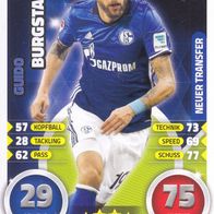 Schalke 04 Topps Match Attax Trading Card 2016 Guido Burgstaller Nr.556 Sonderkarte