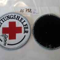 Fa455 Rot Kreuz Fachdienstabzeichen Schnelleinsatzgruppe 80mm mit Klett1 Stück 